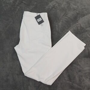 G/FORE Pants Mens 38x33 Snow White Tour 4-Way Stretch Straight Leg‎ Golf Fore